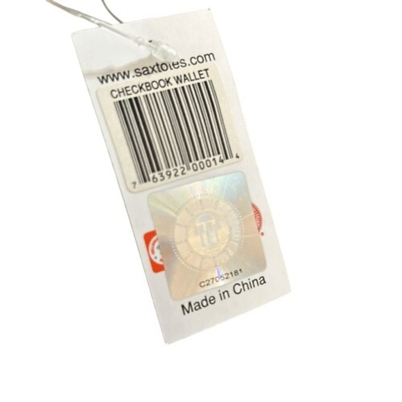 Sax Clemson Checkbook Wallet. NWT. - Picture 4 of 4